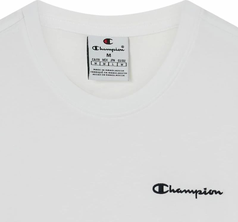 Maicë për meshkuj Champion, e bardhë