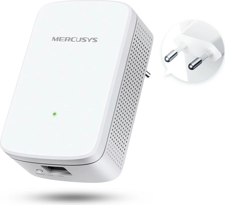 Përsëritësi Wi-Fi Mercusys ME10, 300 Mbps, 1 portë LAN, i bardhë