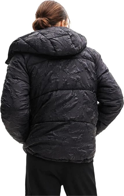 Jakne për femra Desigual, e zezë