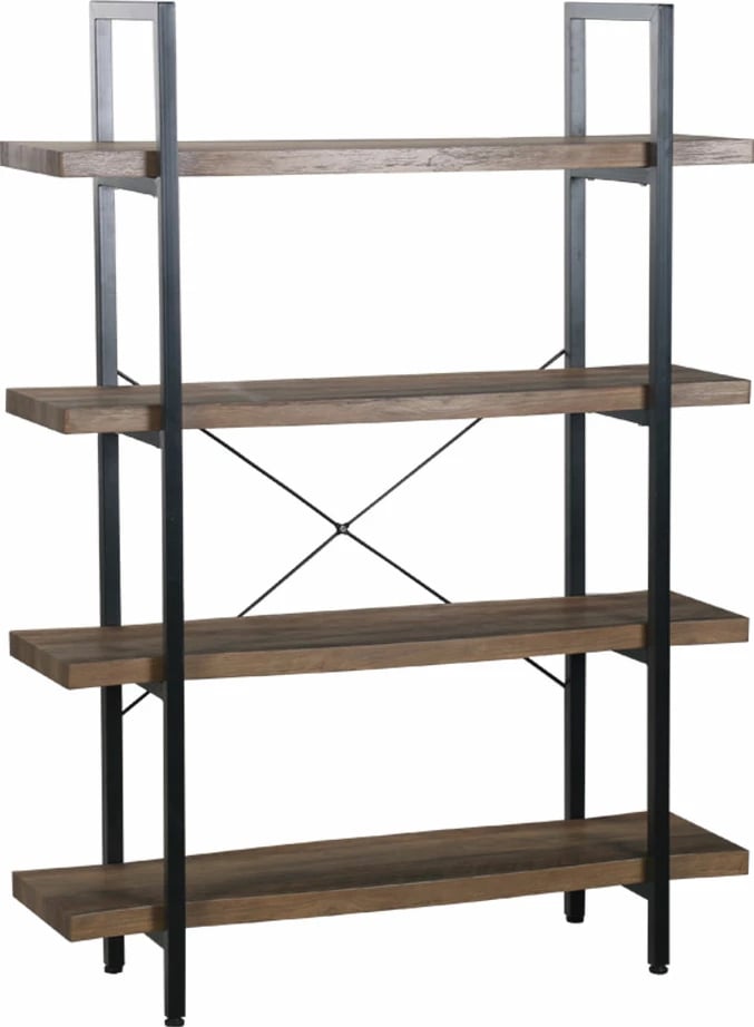 Raft librash Brick-Urban, ngjyrë arre e zezë, 105x32x140