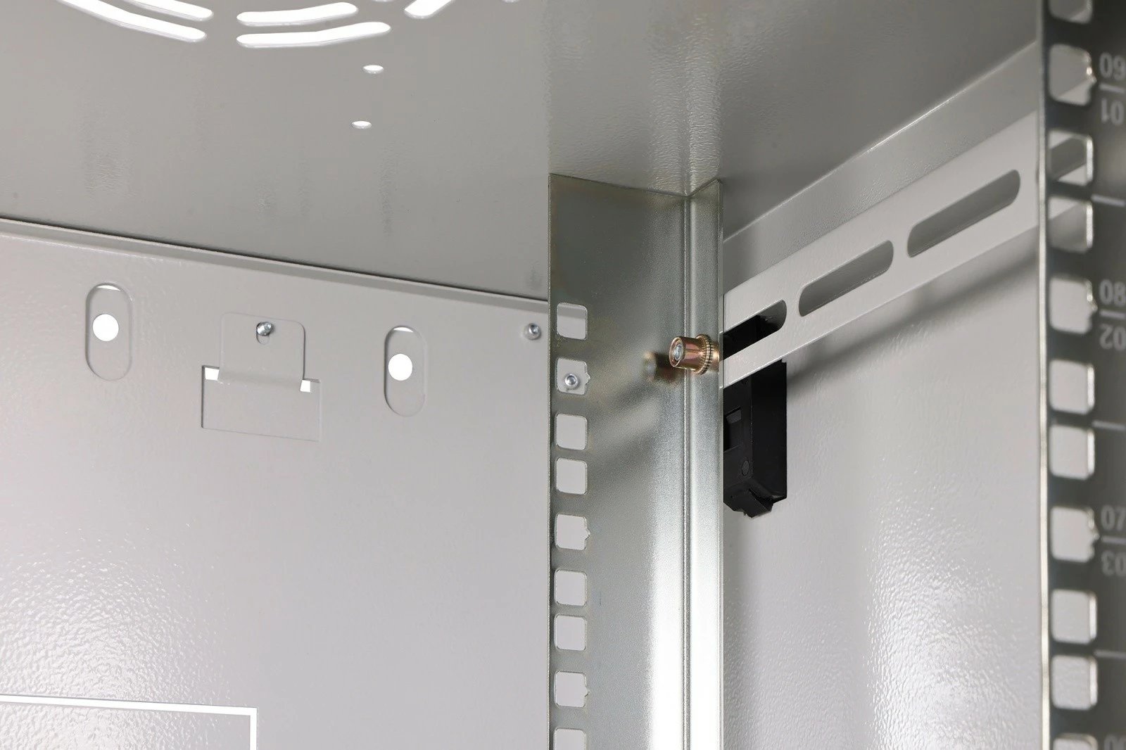 Kabinet rrjeti muror 19" 9U, Digitus, DN-37104, 474×600×450 mm, derë xhami, IP20, kapacitet ngarkese 60 kg, i pambledhur, gri