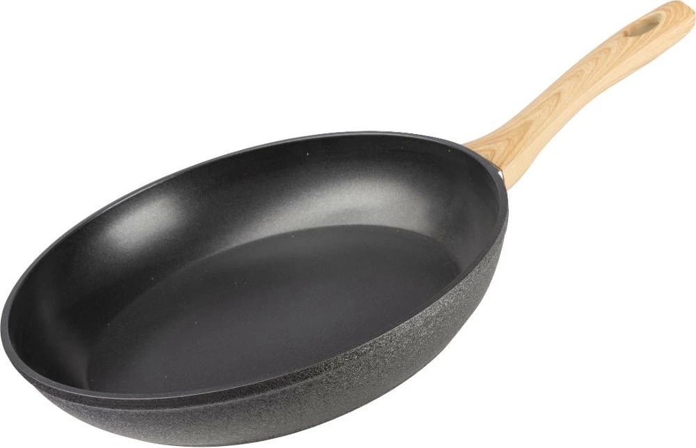 Tigan alumini Nature Lamart LT1244, 28cm, e zezë/kafe