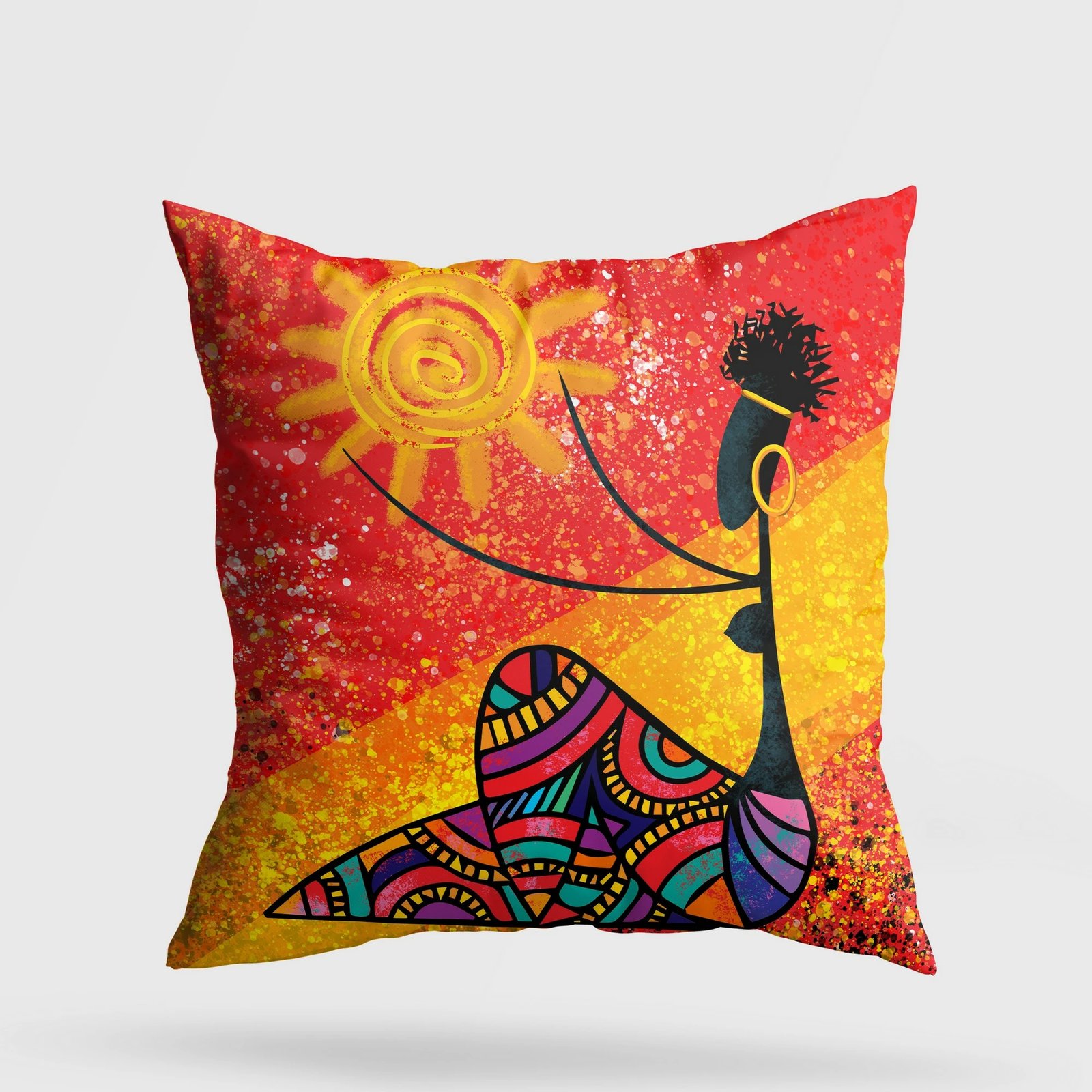 Jastëk dekorativ, shumëngjyrësh, Evila Originals, A11948, 43x43cm