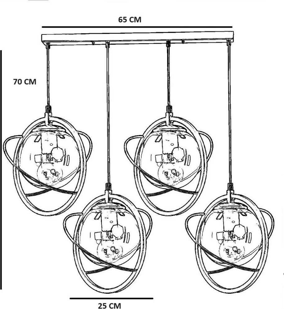 Llambadar Opviq, 8772-7, ngjyrë antike dhe e bardhë