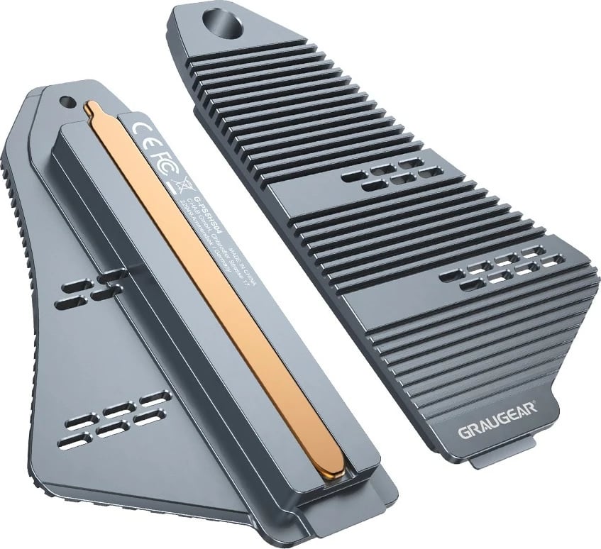 Ftohës SSD GrauGear M.2 NVMe 2230/2242/2260/2280, për PS5, gri
