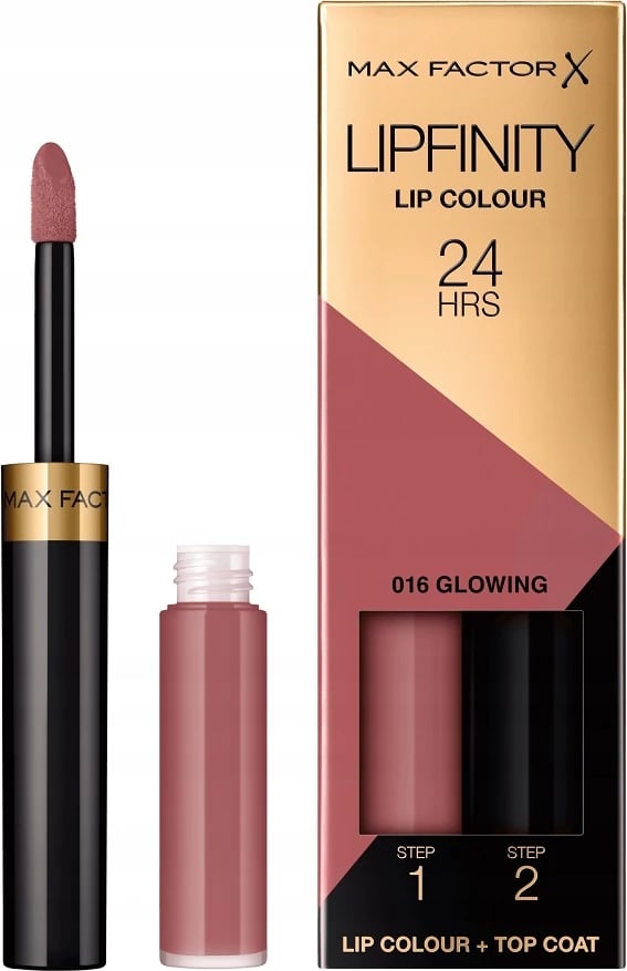 Buzëkuq për femra Max Factor Lipfinity Lip Colour Dual-Phase Long-Lasting Liquid Lipstick 016 Glowing, 4g