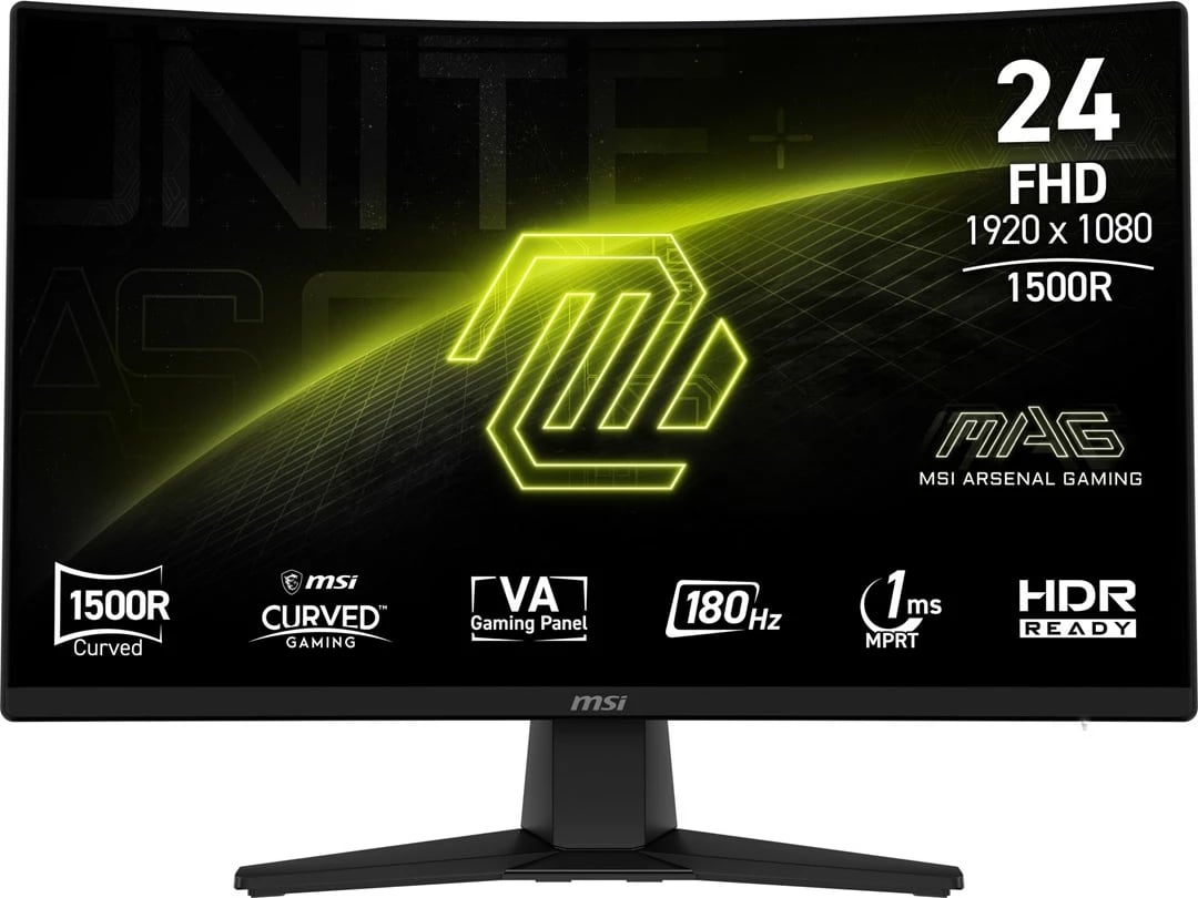 Monitor gaming MSI MAG 242C, 23.6", Full HD, 180 Hz, i zi