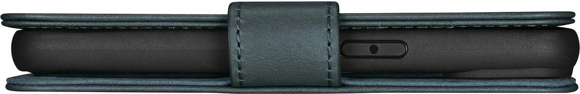 Mbështjellës iCarer Oil Wax Wallet Case 2in1 për iPhone 14, lëkurë natyrale, Anti-RFID, Blu