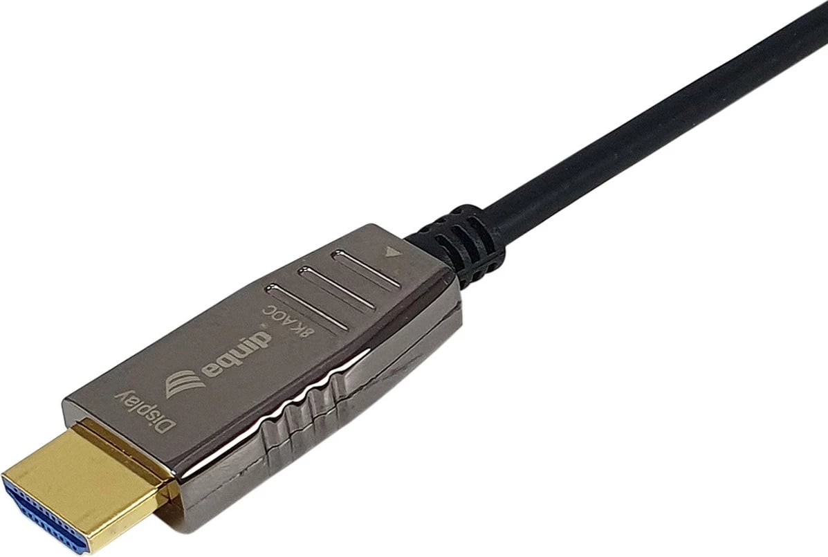 Kabllo HDMI 2.1 Active Optical Equip, 30m, 8K/60Hz, e zezë