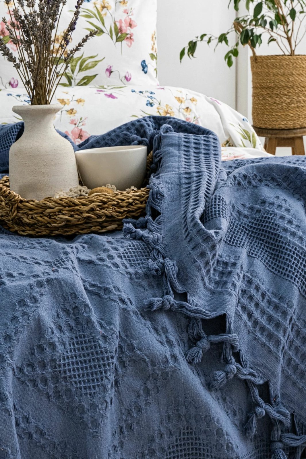 Set piké dopio, ngjyrë indigo, L'essentiel