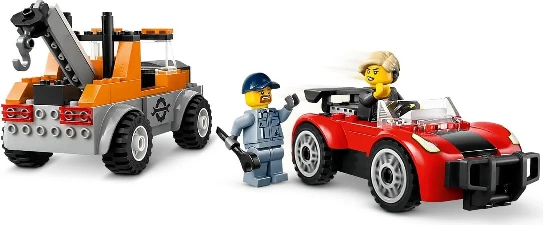 Set LEGO CITY 60435, Kamion tërheqës dhe veturë sportive
