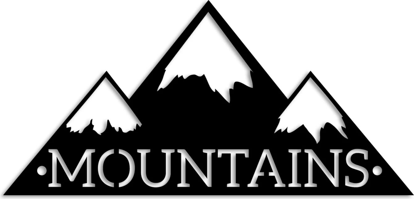 Aksesor dekorativ metalik për mur, Wallity, male