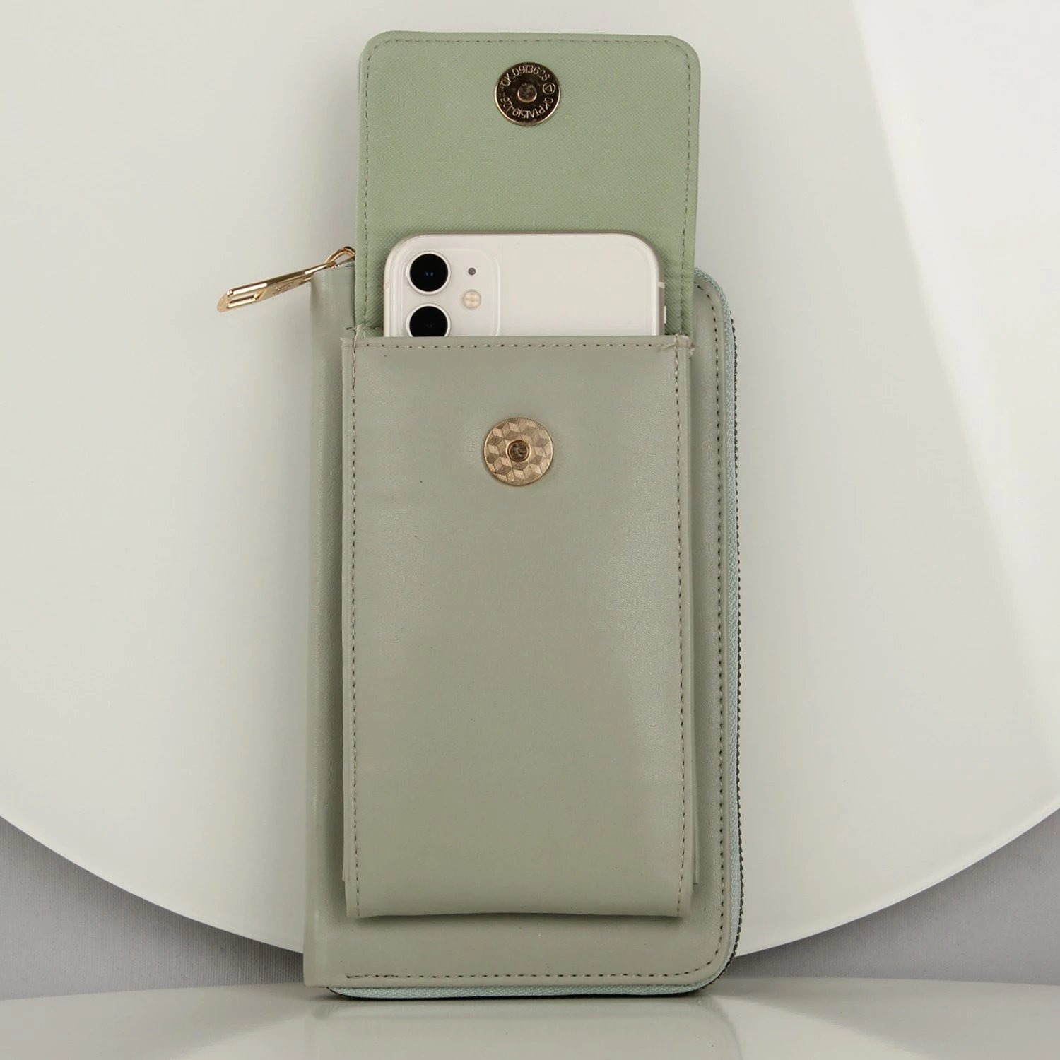Portofol me zinxhir për telefon, ngjyrë mente, Zoozie Bags, 1159