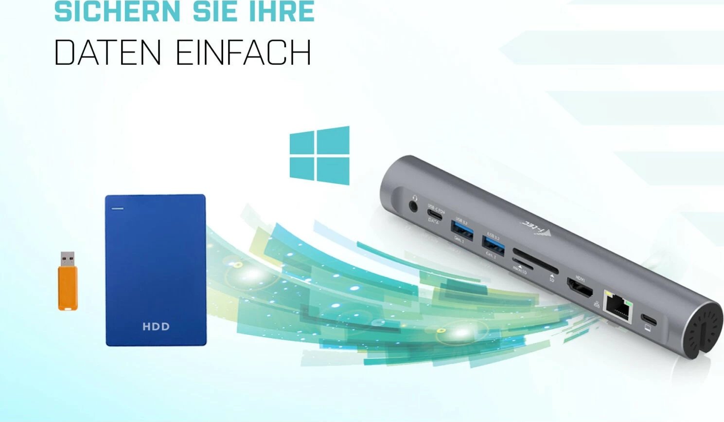 Stand ftohës me docking station I-Tec, Metal, USB-C, deri 15.6 inç, gri