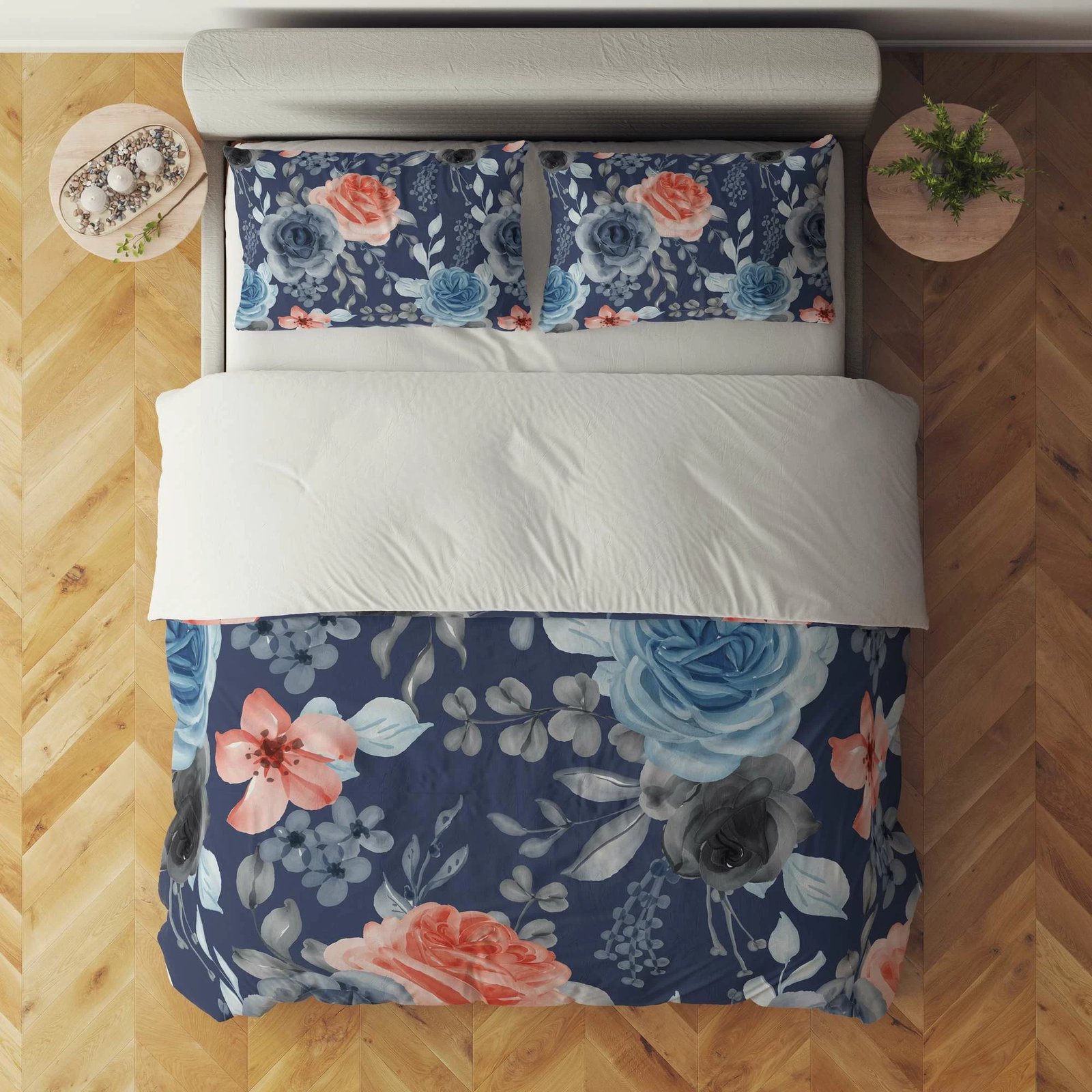 Set mbulesë për jorgan King, shumëngjyrësh, L'essentiel, FLW_DVT25-9