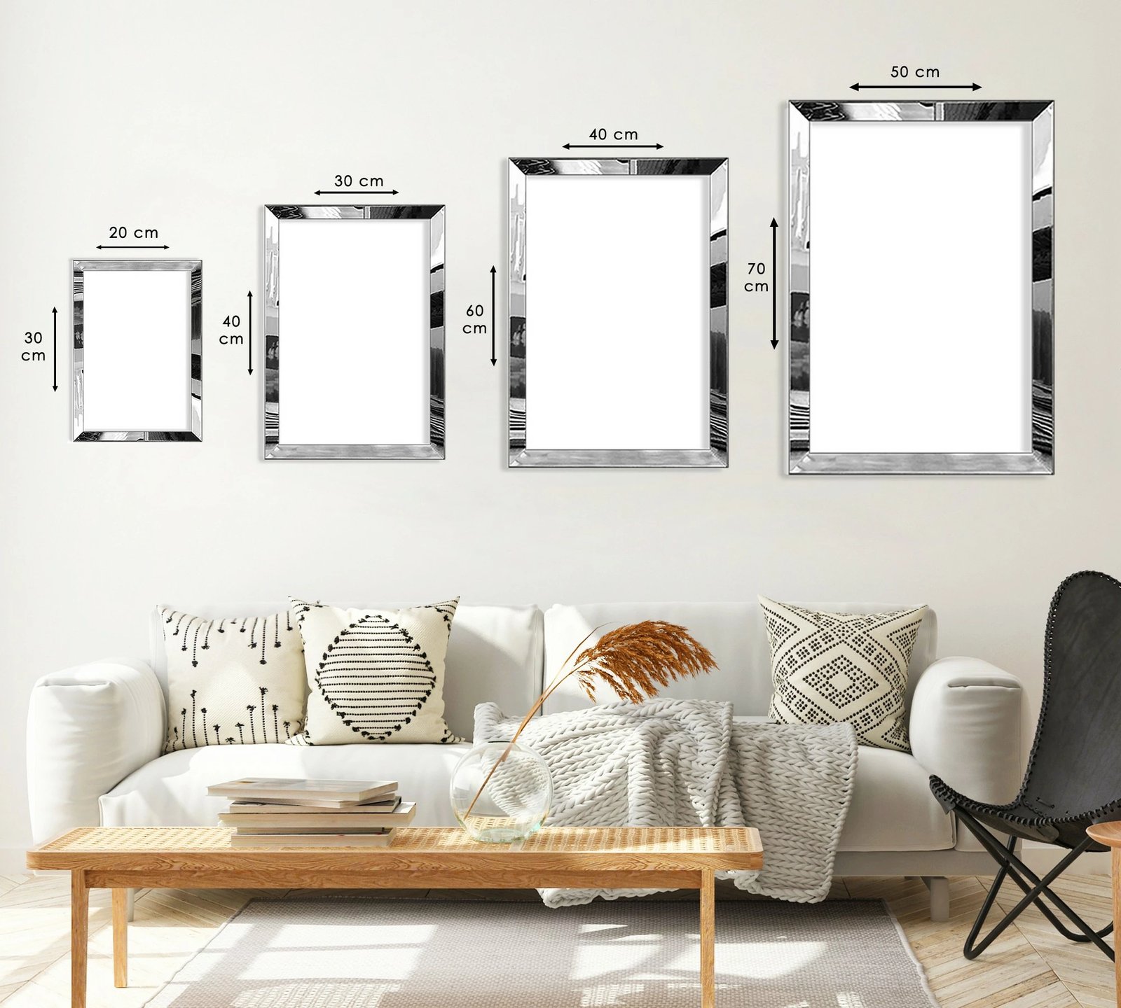 Pikturë dekorative MDF-Plexiglass (3 copë), Wallity, Huhu409, 40x60