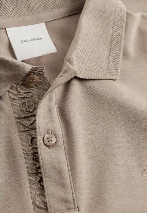 Maicë polo për meshkuj Calvin Klein, kafe