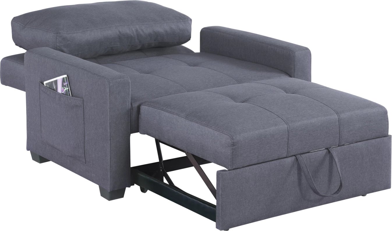 Karrige-shtrat Kanna FH3038.10, ngjyrë gri, 112x96x85 cm