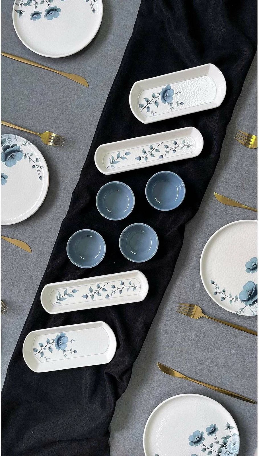 Set mëngjesi 14 pjesësh, Hermia Concept, GumusRolyefli14