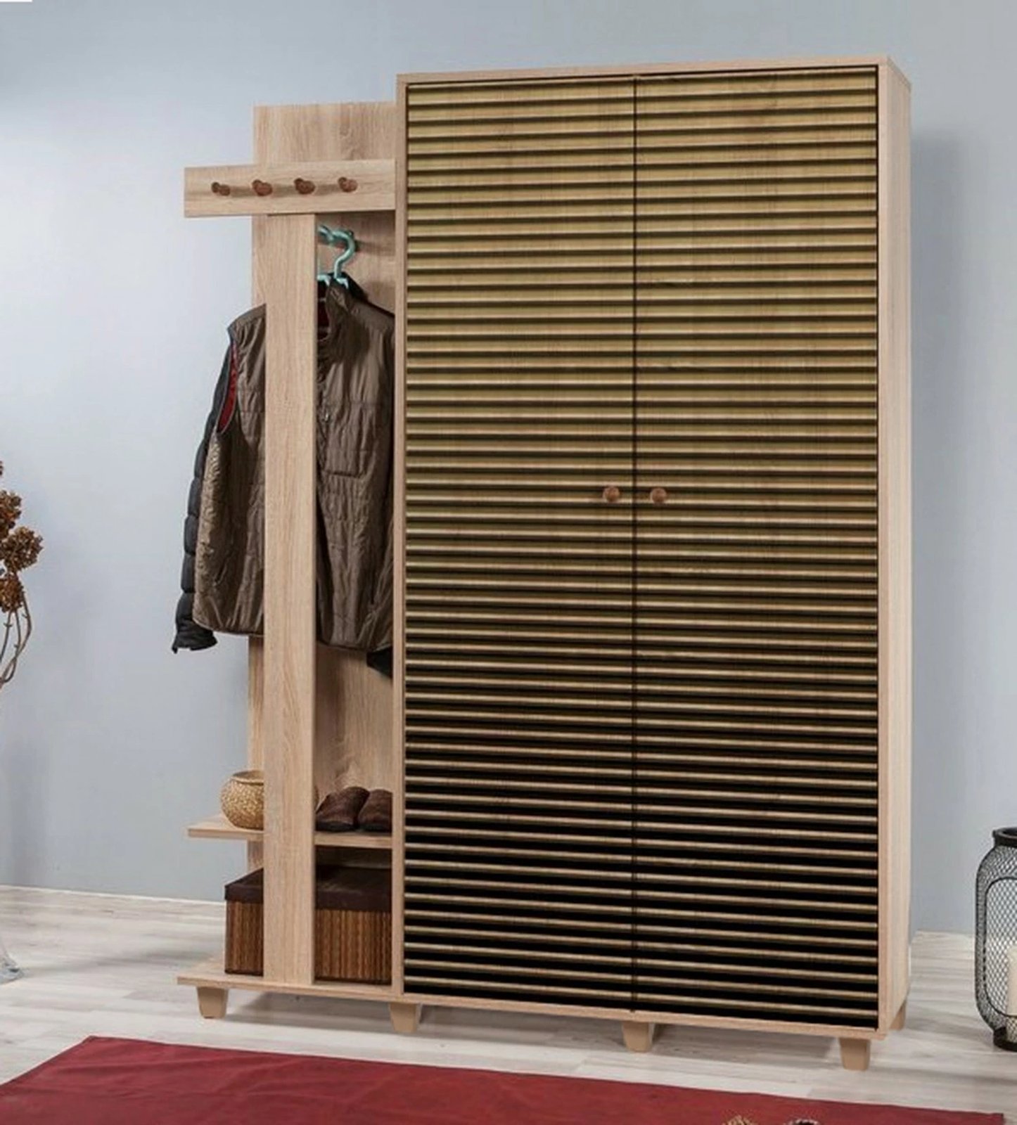 Stendë korridori Skye Decor, Garmanto 135-220, ngjyrë lisi Sonoma