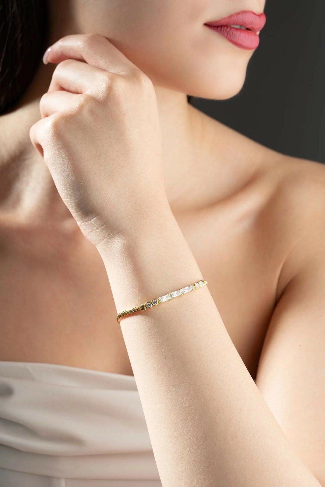 Byzylyk argjendi i veshur me ar, me gur zirkon, Jumeon, NRZ999665