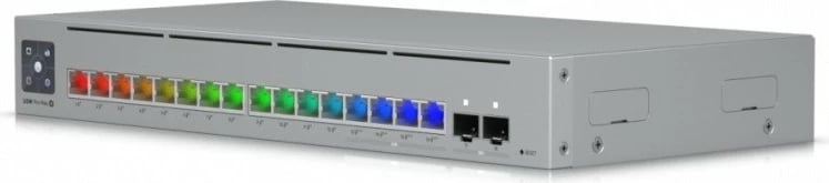Switch UBIQUITI USW-Pro-Max-16-PoE, 16 porta, PoE+, PoE++, 2x10G SFP, Argjendtë Switch UBIQUITI USW-Pro-Max-16-PoE, 16 porta, PoE+, PoE++, 2x10G SFP, Argjendtë