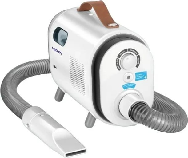 Pajisje kujdesi për kafshë MPM MOD-100, me fshesë me korrent dhe prerës qimesh, Gri