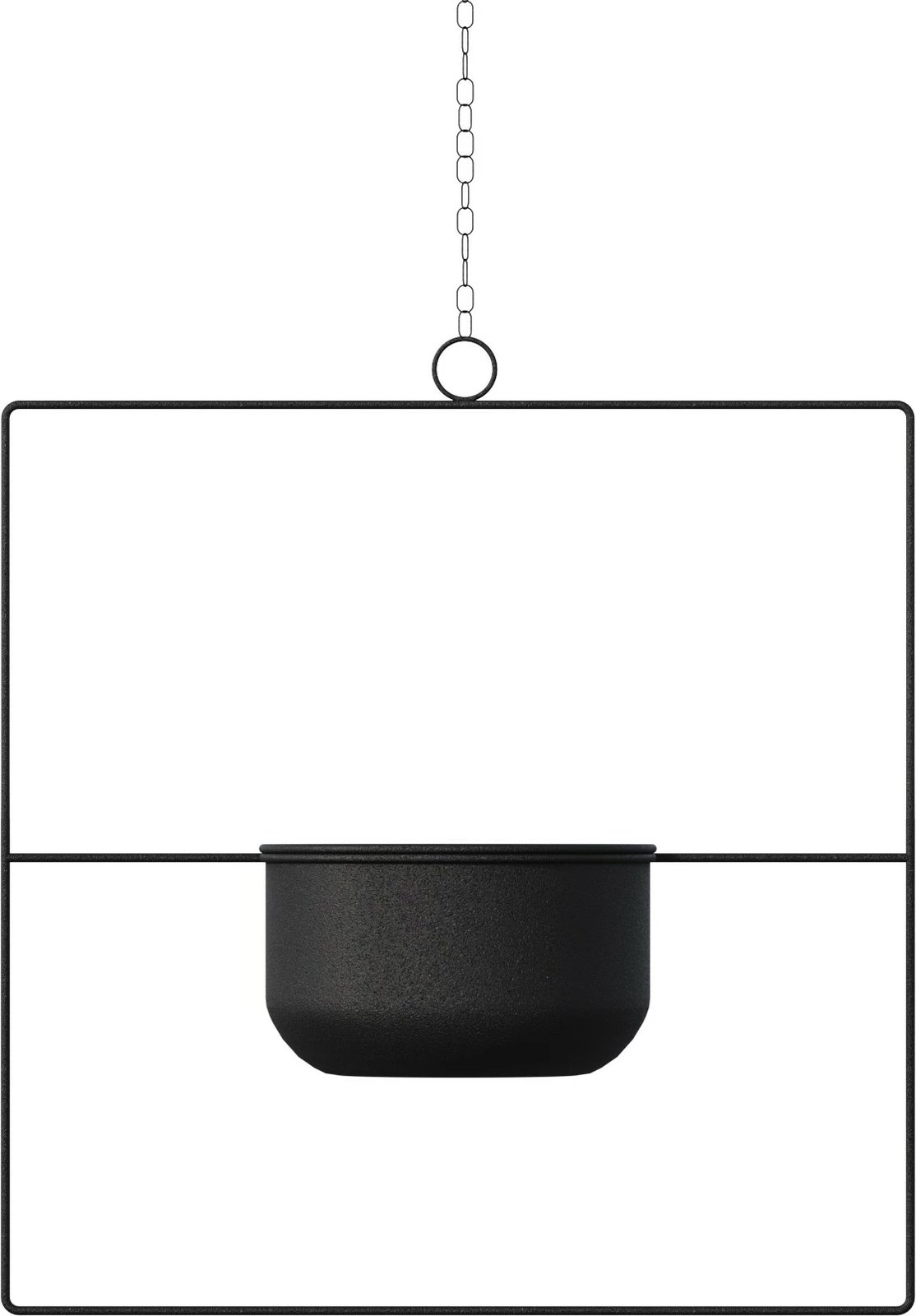 Vazo dekorative Aberto Design, pandantif, e zezë