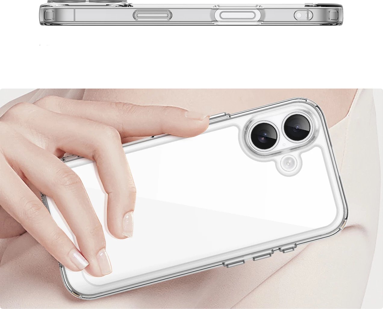 Mbështjellës Hurtel Outer Space për iPhone 17, kompatibil me MagSafe, transparent