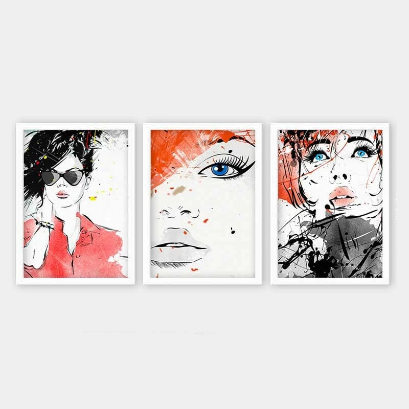 Pikturë dekorative me kornizë (3 copë), Wallity, 3BC_2848730_5575