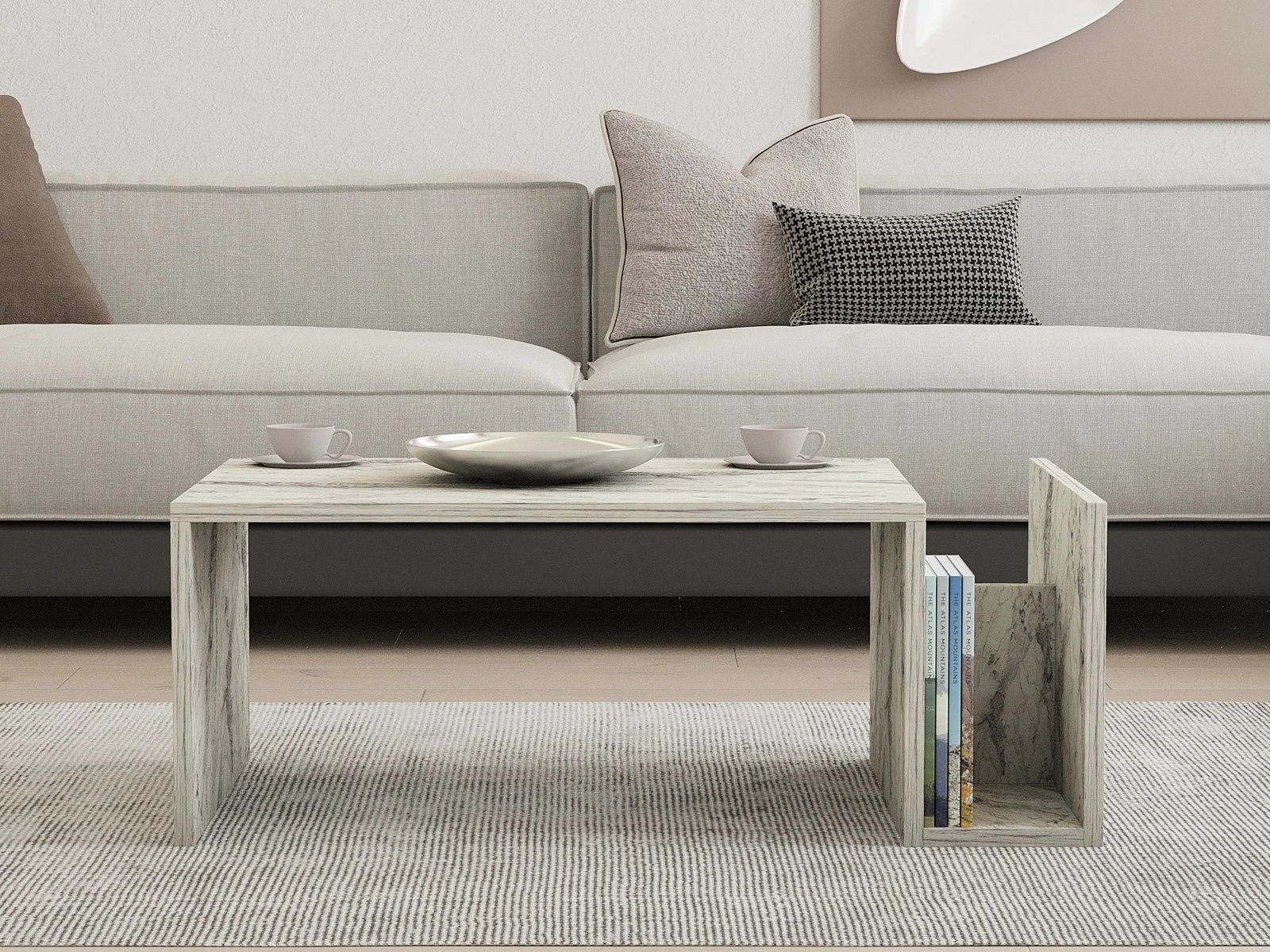 Tavolinë kafeje Hanah Home, Memo - Freesia Marble