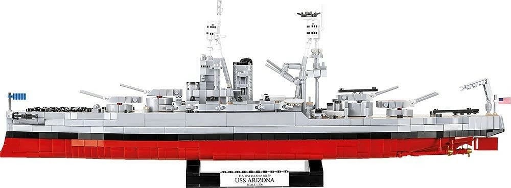 Set ndërtimi Cobi Klocki USS Arizona BB-39, 2046 pjesë, plastikë, Historical Collection