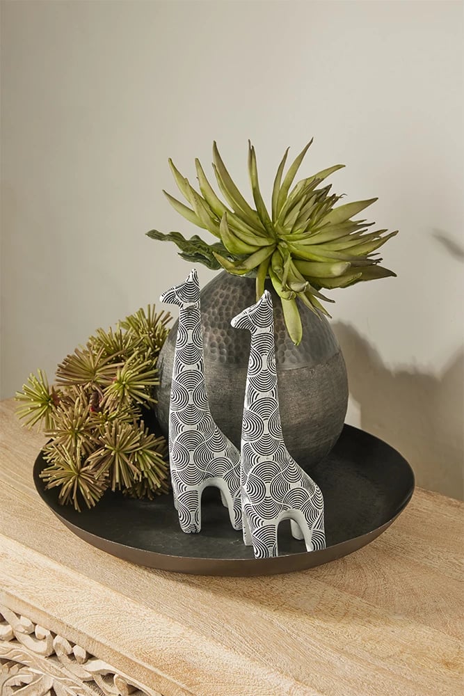 Vazo DROP, alumin, ngjyrë grafit, 25x25x21cm