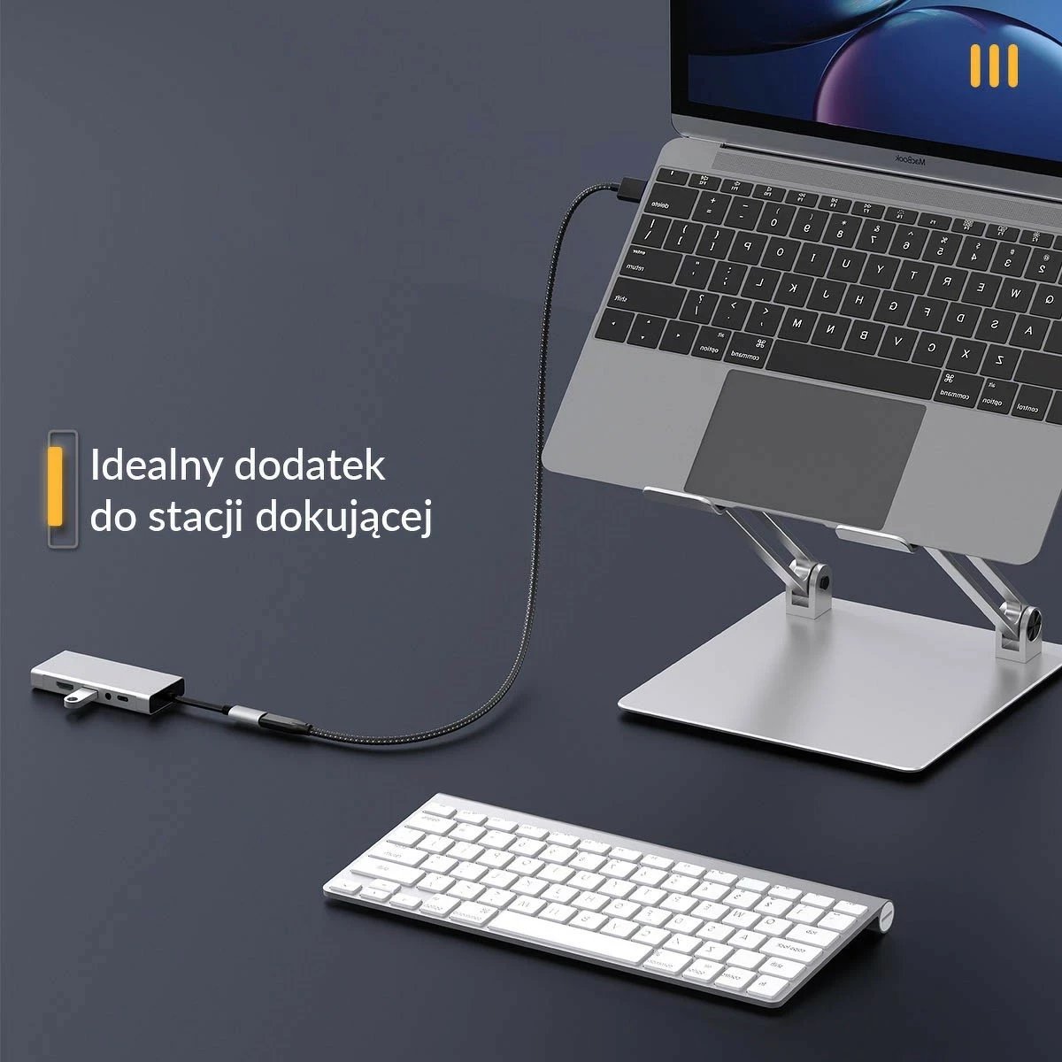Kabëll zgjatues USB-C Orico 3.2, 20Gbps, 4K, 100W, 1m, zi