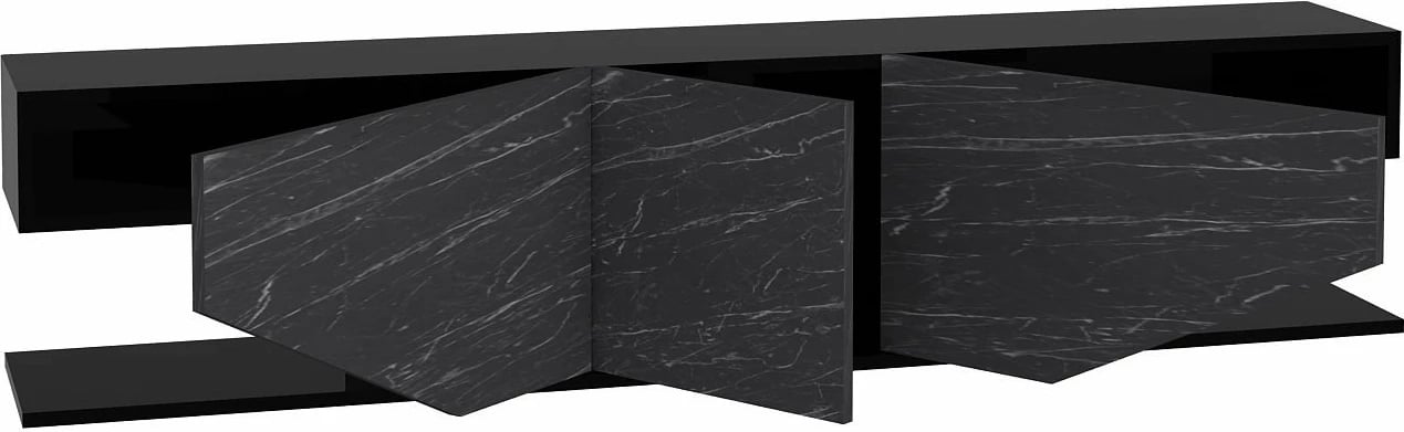 Komodë TV Hanah Home, Inci, e zezë