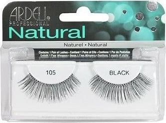 Qerpikë artificial Ardell Natural 105 për femra, e zezë, 1 copë