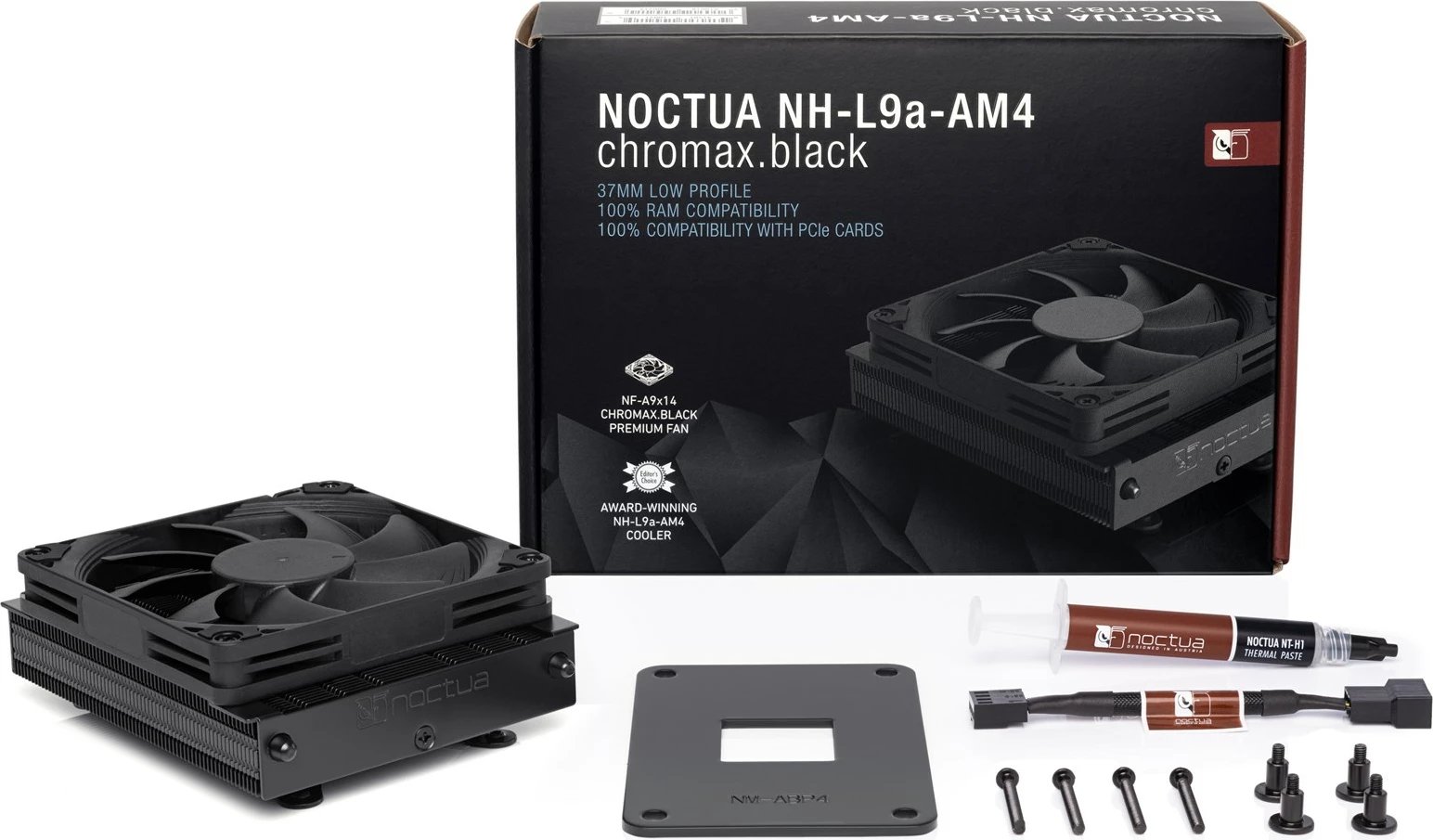 Ftohës Noctua NH-L9a-AM4, 9.2cm, i zi 