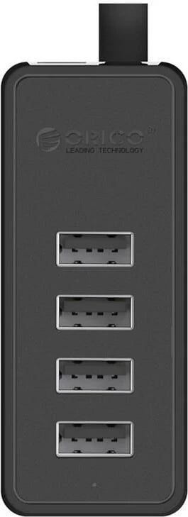 USB Hub Orico W5P-100, 4x USB 2.0, 1m kabllo, e zezë