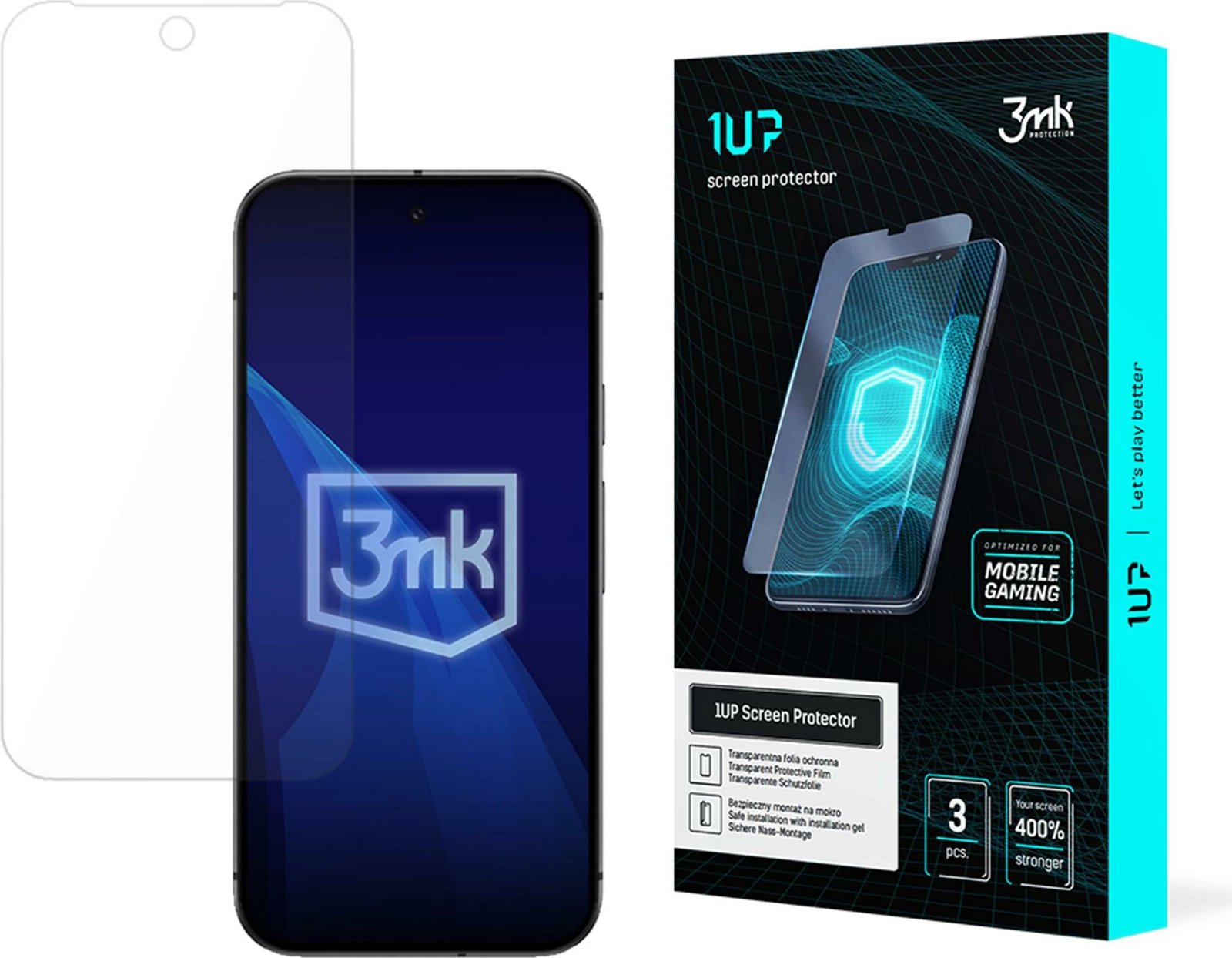 Mbrojtës ekrani 3mk 1UP për Google Pixel 9A, për gaming