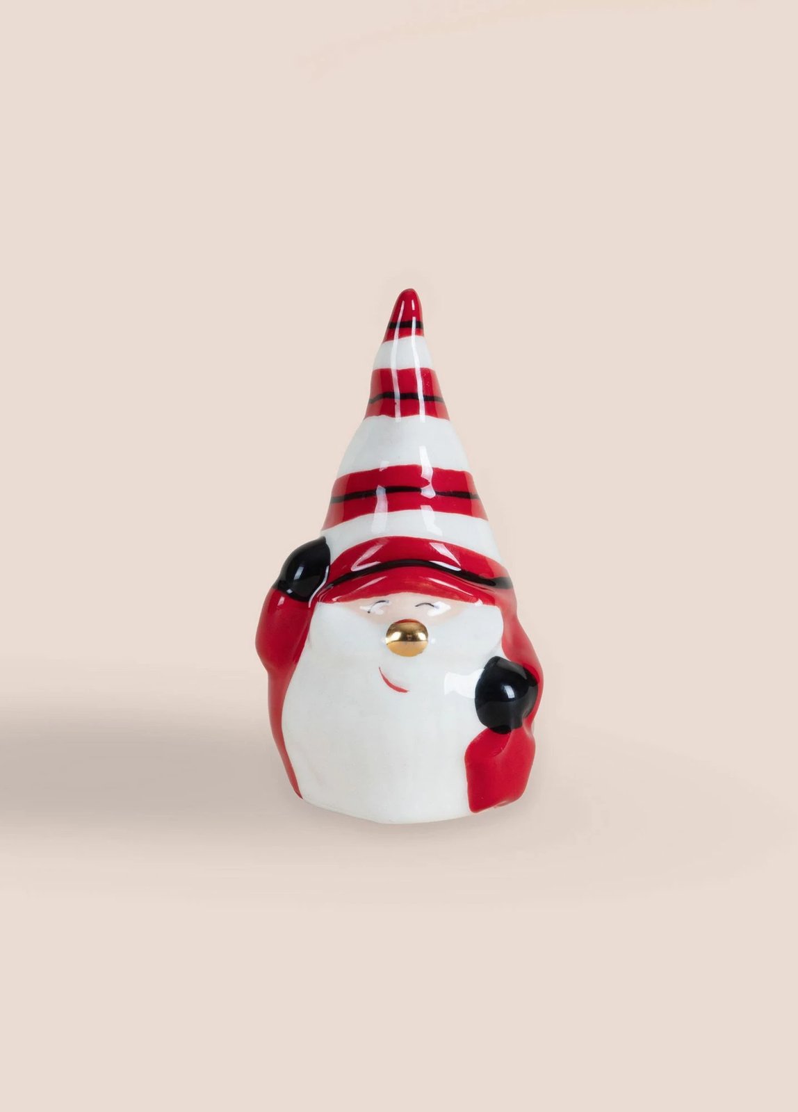 Objekt dekorativ Evila Originals, SUS0148, qeramikë, ngjyrë e kuqe dhe e bardhë