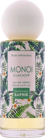 Eau de Toilette për femra Saphir Fruit Attraction Monoi Summer, 100ml