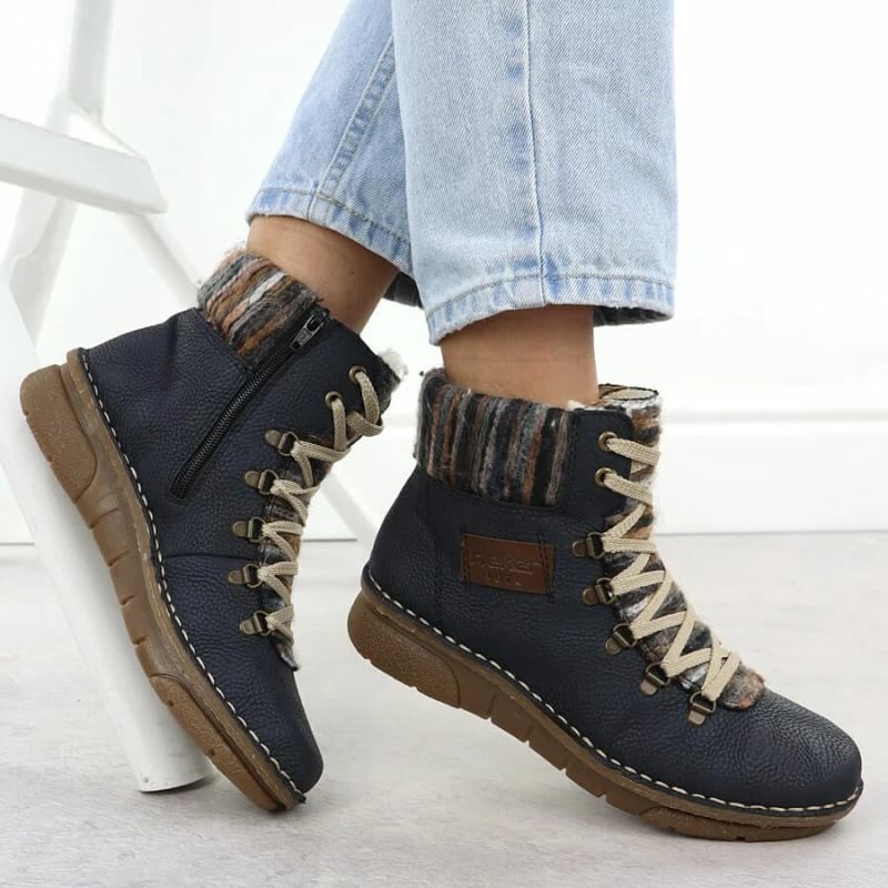 Çizme të shkurta femra Rieker 73343-15, të kaltërta