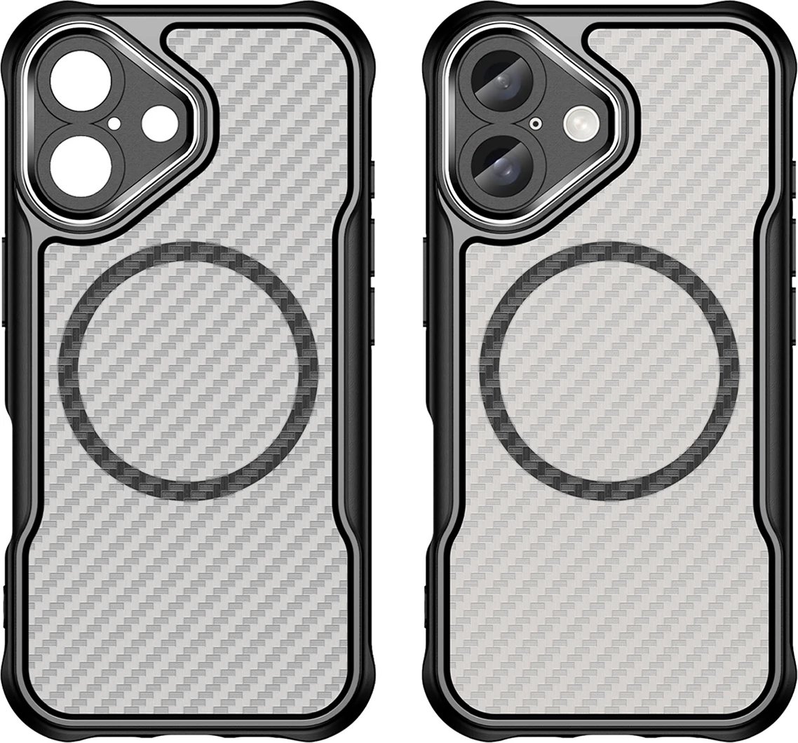 Mbështjellës Hurtel Leading Series MagSafe për iPhone 16, TPU, i zi