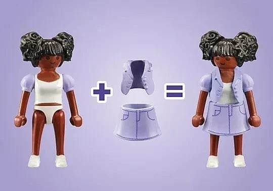 Set lodrash Playmobil My Life 71535, sallon flokësh dhe berber, 80 pjesë