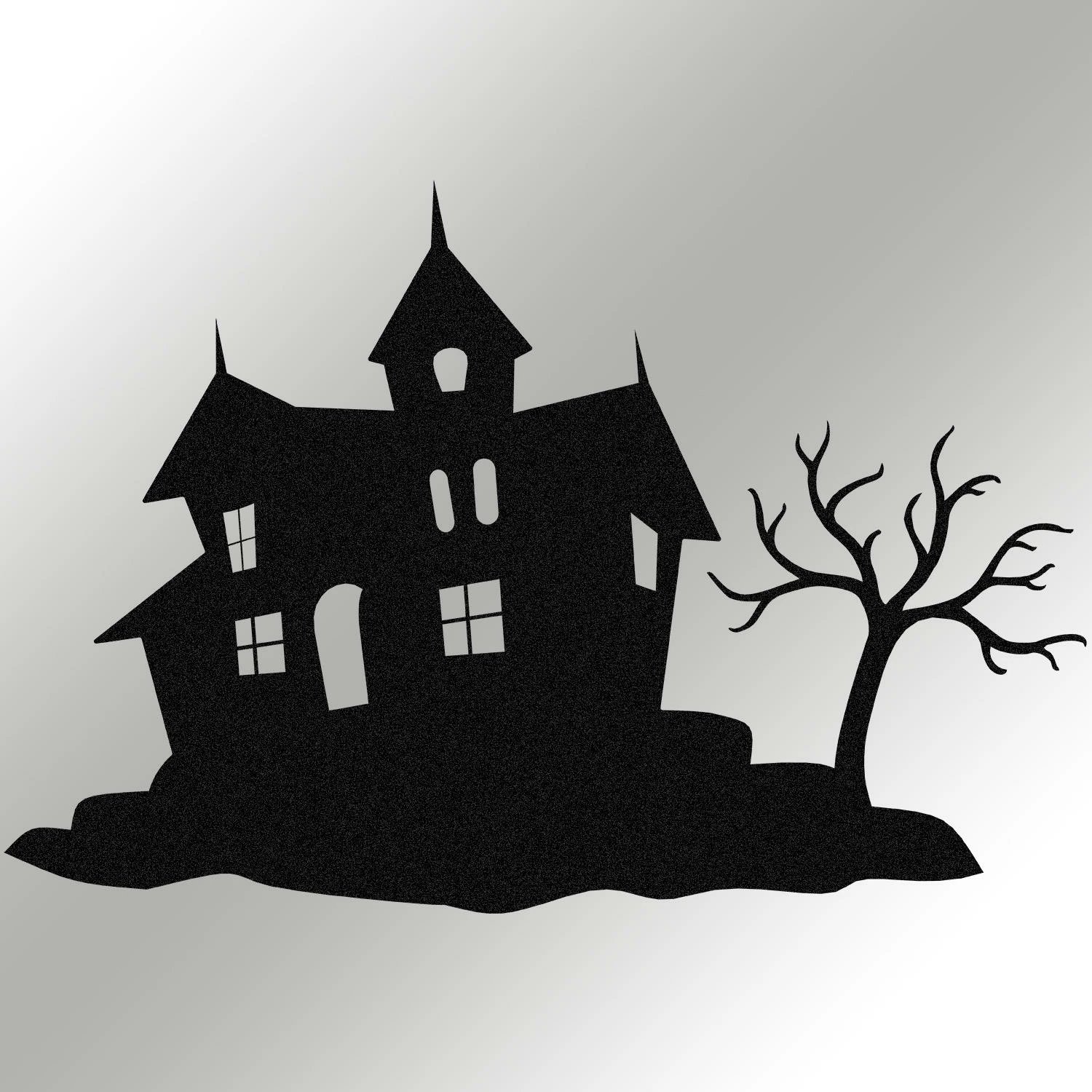 Aksesor dekorativ metalik për mur, Halloween, Wallity, 70x47cm