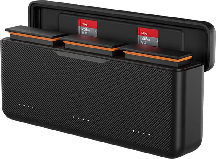 Karikues tre-kanalësh Telesin S0-BCG-02-TIS për DJI Osmo Action 3/4, i zi