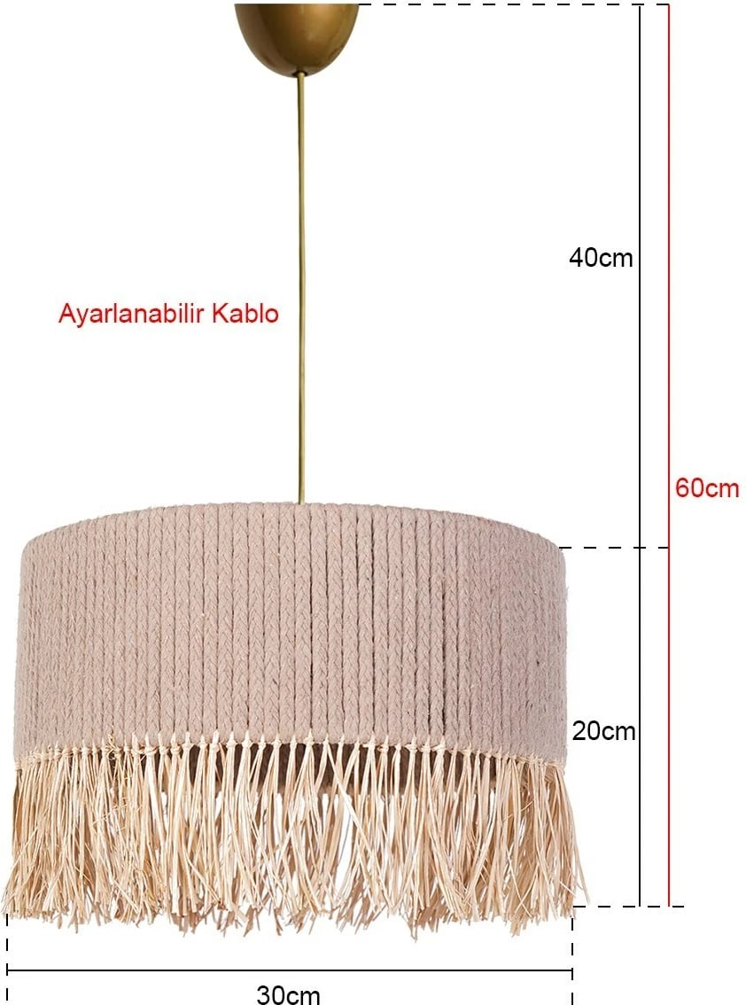 Llambë tavani Opviq, YL111, plastikë, kapak pambuku, bezhë, 30x20cm Llambë tavani Opviq, YL111, plastikë, kapak pambuku, bezhë, 30x20cm