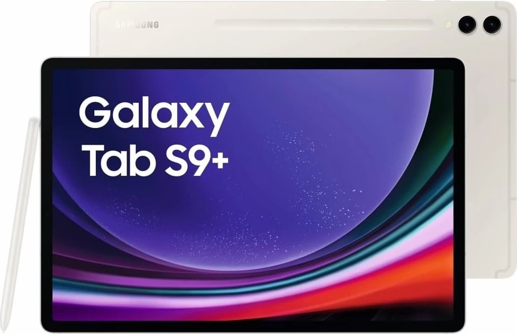 Tablet Samsung Galaxy Tab S9+, 12.4", 12+512GB, Wi-Fi, bezhë