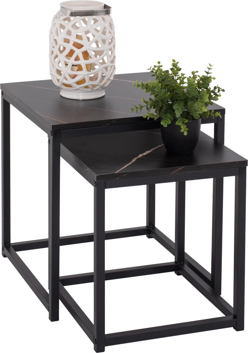 Tavolina anësore GRELAY set 2 copë MDF & metal 45Χ45Χ50Hcm.FH8762.13 Tavolina anësore GRELAY set 2 copë MDF & metal 45Χ45Χ50Hcm.FH8762.13