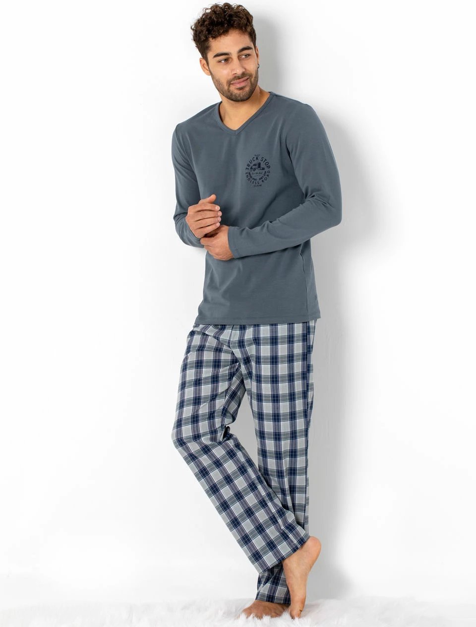 Pizhama për burra, ngjyrë fume, Jumeon 002-000308